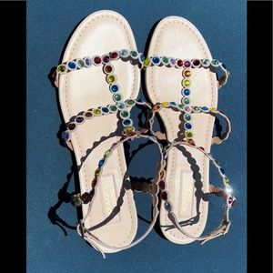 Aquazzura Tequila Crystal-Embellished Sandals